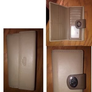 Coach wallet and checkbook